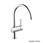 GROHE Minta Einhand-Spültischbatterie, schwenkb. Rohrauslauf, verchromt 32917000