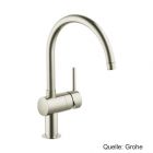 GROHE Minta Einhand-Spültischbatterie, schwenkb. Rohrauslauf,supersteel 32917DC0