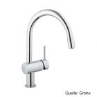 GROHE Minta EH-Spültischbatterie DN15 Mousseurauslauf chrom, 32918000