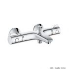 GROHE Grohtherm 800 THM-Wannenbatterie Wandmontage eigensicher chrom, 34567000
