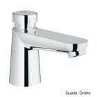 GROHE Euroeco CT Selbstschluss-Standventil Markierg. blau/rot chrom, 36265000