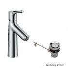 Hansgrohe Talis S Einhebel-Waschtischmischer 100 mit Zugstangen-Ablaufgarn.