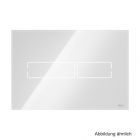 TECE Betätigungsplatte TECElux Mini elektr.berührungslos, 2-Mengen, Glas weiß