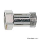 HEIMEIER Längen-Ausgleichsstück, L: 25,0 mm, Messing vernickelt, 971502354