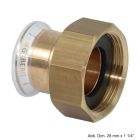 Geberit Mapress Rotguss Anschlussverschraubung, flachdichtend, 28mm x 1 1/4"