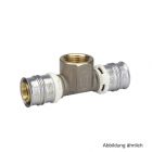 Alpex T-Stück mit Innengewinde Messing, 16 mm x Rp 1/2" x 16 mm