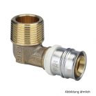 Alpex Übergangswinkel mit Außengewinde, Messing, 16 mm x R 3/4"