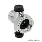 Duschstop 1/2" KS  zum Anschluss zwischen Brause und Schlauch, verchromt