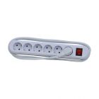 Bachmann SMART Steckdosenleiste, 6x Schutzkontakt, 1,5m Zuleitung, weiß 381.250K