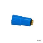 Baustopfen mit Metallgewinde 1/2", blau