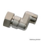 Exzenterverschraubung S-Anschluss 1/2" x 3/4" Überwurfmutter, 20 mm Versatz