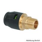 Geberit PushFit Übergang 16mm x 3/4" AG Rotguss