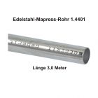 Geberit Mapress Edelstahl Systemrohr 1.4401, Länge 3,0m, 12 x 1,0 mm