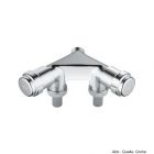 GROHE Original WAS Doppelventil "Einfach" DN15 m. Rückflussverhinderer, chrom