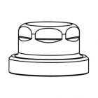 HEIMEIER Verschlusskappe Regulux N Messing vernickelt, 032103025