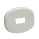 ABS-Rosette QKP für Heizkörper-Standfüße, weiß