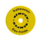 Kemper Handrad-Bezeichnungsschilder, Farbe gelb "Kaltwasser", 17380600CH
