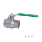 Trinkwasser Kugelhahn aus Edelstahl mit Hebelgriff, 1 1/2"