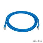 Kupfer-Patchkabel Cat. 7, 3m blau