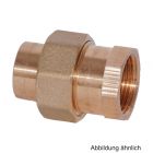 Lötfitting Rotguss Verschraubung flachdichtend, Serie 4330G, 18 mm x 3/4" IG