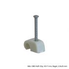 OBO Haft-Clip 2025/25GR PP, Sparpack, 4.0-7mm, Nagel, 2.0x25mm,lichtgrau 2228629