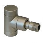 Oventrop Verschraubung Combi E - Eckform 1/2", gestrahlt und vernickelt