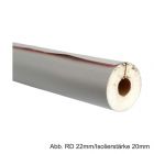 PUR-Isolierschale mit PVC-Mantel, Länge 1m, 50%, RD 28mm / Isolierstärke 20mm