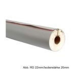 PUR-Isolierschale mit PVC-Mantel, Länge 1m, 50%, RD 18mm / Isolierstärke 20mm