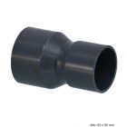 PVC-U Muffe reduziert, Klebemuffe, 16 bar, 63 mm x 50 mm