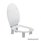 PRESSALIT WC-Sitz-Erhöhung Dania Rehab 10cm weiss m.Deckel & Spritzblende,R3400