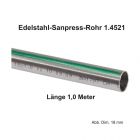 Viega Edelstahlrohr Sanpress nickelfrei 1.4521 in 1,0 m Stange, 18 x 1 mm