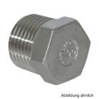 Edelstahl Stopfen mit Sechskant, Serie 290, 3/8"