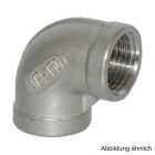 Edelstahl Winkel 90° mit 2 Innengewinden, Serie 90, 4"