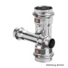 Viega Temponox Kreuzstück, Modell 1748, 22 x 15 mm