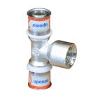 Uponor S-Press PLUS MLC T-Stück mit IG 16mm x 1/2" x 16mm