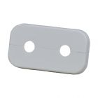 Viega Doppelrosette 110x60x10x15mm für blankes Rohr, Boden-/Wandanschluss 50 mm, Modell 1079.6