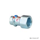 Viega Prestabo labs-frei, Modell 1112LF Übergangsstück mit IG, 28mm x Rp3/4"