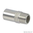 Viega Sanpress Inox-G Einsteckstück mit AG, 22 mm x 1/2"