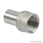 Viega Sanpress Inox-G Einsteckstück mit IG, 15 mm x 1/2"