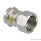 Viega Sanpress Inox-G Übergangsstück mit IG, 15 mm x 3/4"