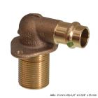 Viega Sanpress Wanddurchführung, Modell 2232.1, 15mm x Rp 1/2" x G 3/4" x 25mm