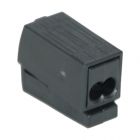 Wago 2-Leiter-Leuchtenklemme,0.5-2.5mm² e+f,2x1-2.5mm²,10 Stk.,schwarz,224114-10