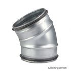 Wickelfalz Bogen aus Segmenten, verzinkt, DN 450, 30 Grad