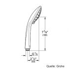 GROHE Euphoria 110 Massage Handbrause SprayDimmer 8,5l/min chrom, 27239000