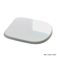 Hygiënische Toiletbril Softclose WENKO WC-bril Met Softclose - Antibacterieel, Hygiënische Fix-Clip, Wit Witte Schelp Design
